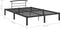 vidaXL - Bedframe - metaal - zwart - 160x200 - cm