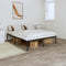 vidaXL - Bedframe - metaal - zwart - 160x200 - cm