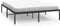 vidaXL - Bedframe - metaal - zwart - 160x200 - cm