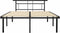 vidaXL - Bedframe - metaal - zwart - 160x200 - cm