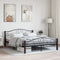 vidaXL - Bedframe - metaal - zwart - 160x200 - cm
