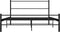 vidaXL - Bedframe - metaal - zwart - 160x200 - cm