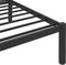vidaXL - Bedframe - metaal - zwart - 160x200 - cm