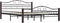 vidaXL - Bedframe - metaal - zwart - 160x200 - cm