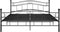 vidaXL - Bedframe - metaal - zwart - 160x200 - cm