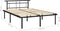 vidaXL - Bedframe - metaal - zwart - 160x200 - cm