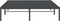 vidaXL - Bedframe - metaal - zwart - 160x200 - cm