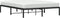 vidaXL - Bedframe - metaal - zwart - 160x200 - cm