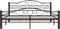 vidaXL - Bedframe - metaal - zwart - 160x200 - cm