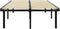vidaXL - Bedframe - metaal - zwart - 160x200 - cm