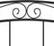 vidaXL - Bedframe - metaal - zwart - 160x200 - cm