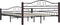 vidaXL - Bedframe - metaal - zwart - 160x200 - cm