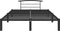 vidaXL - Bedframe - metaal - zwart - 160x200 - cm