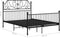 vidaXL - Bedframe - metaal - zwart - 160x200 - cm
