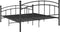 vidaXL - Bedframe - metaal - zwart - 160x200 - cm