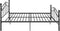 vidaXL - Bedframe - metaal - zwart - 160x200 - cm