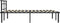 vidaXL - Bedframe - metaal - zwart - 160x200 - cm
