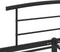 vidaXL - Bedframe - metaal - zwart - 160x200 - cm