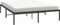 vidaXL - Bedframe - metaal - zwart - 160x200 - cm
