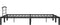 vidaXL - Bedframe - metaal - zwart - 160x200 - cm