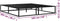 vidaXL - Bedframe - metaal - zwart - 160x200 - cm