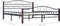 vidaXL - Bedframe - metaal - zwart - 160x200 - cm