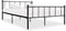 vidaXL - Bedframe - metaal - zwart - 180x200 - cm