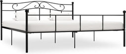 vidaXL - Bedframe - metaal - zwart - 180x200 - cm