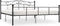 vidaXL - Bedframe - metaal - zwart - 180x200 - cm