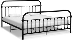 vidaXL - Bedframe - metaal - zwart - 180x200 - cm