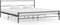 vidaXL - Bedframe - metaal - zwart - 180x200 - cm