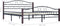 vidaXL - Bedframe - metaal - zwart - 180x200 - cm