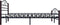vidaXL - Bedframe - metaal - zwart - 180x200 - cm