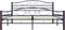 vidaXL - Bedframe - metaal - zwart - 180x200 - cm