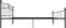 vidaXL - Bedframe - metaal - zwart - 180x200 - cm