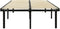 vidaXL - Bedframe - metaal - zwart - 180x200 - cm