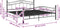 vidaXL - Bedframe - metaal - zwart - 180x200 - cm