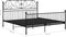 vidaXL - Bedframe - metaal - zwart - 180x200 - cm