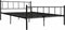 vidaXL - Bedframe - metaal - zwart - 180x200 - cm