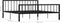 vidaXL - Bedframe - metaal - zwart - 180x200 - cm