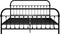 vidaXL - Bedframe - metaal - zwart - 180x200 - cm