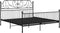 vidaXL - Bedframe - metaal - zwart - 180x200 - cm