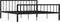vidaXL - Bedframe - metaal - zwart - 180x200 - cm
