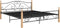vidaXL - Bedframe - metaal - zwart - 180x200 - cm