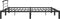 vidaXL - Bedframe - metaal - zwart - 180x200 - cm