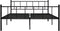 vidaXL - Bedframe - metaal - zwart - 180x200 - cm