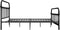 vidaXL - Bedframe - metaal - zwart - 180x200 - cm