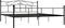 vidaXL - Bedframe - metaal - zwart - 180x200 - cm