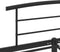 vidaXL - Bedframe - metaal - zwart - 180x200 - cm