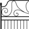 vidaXL - Bedframe - metaal - zwart - 180x200 - cm